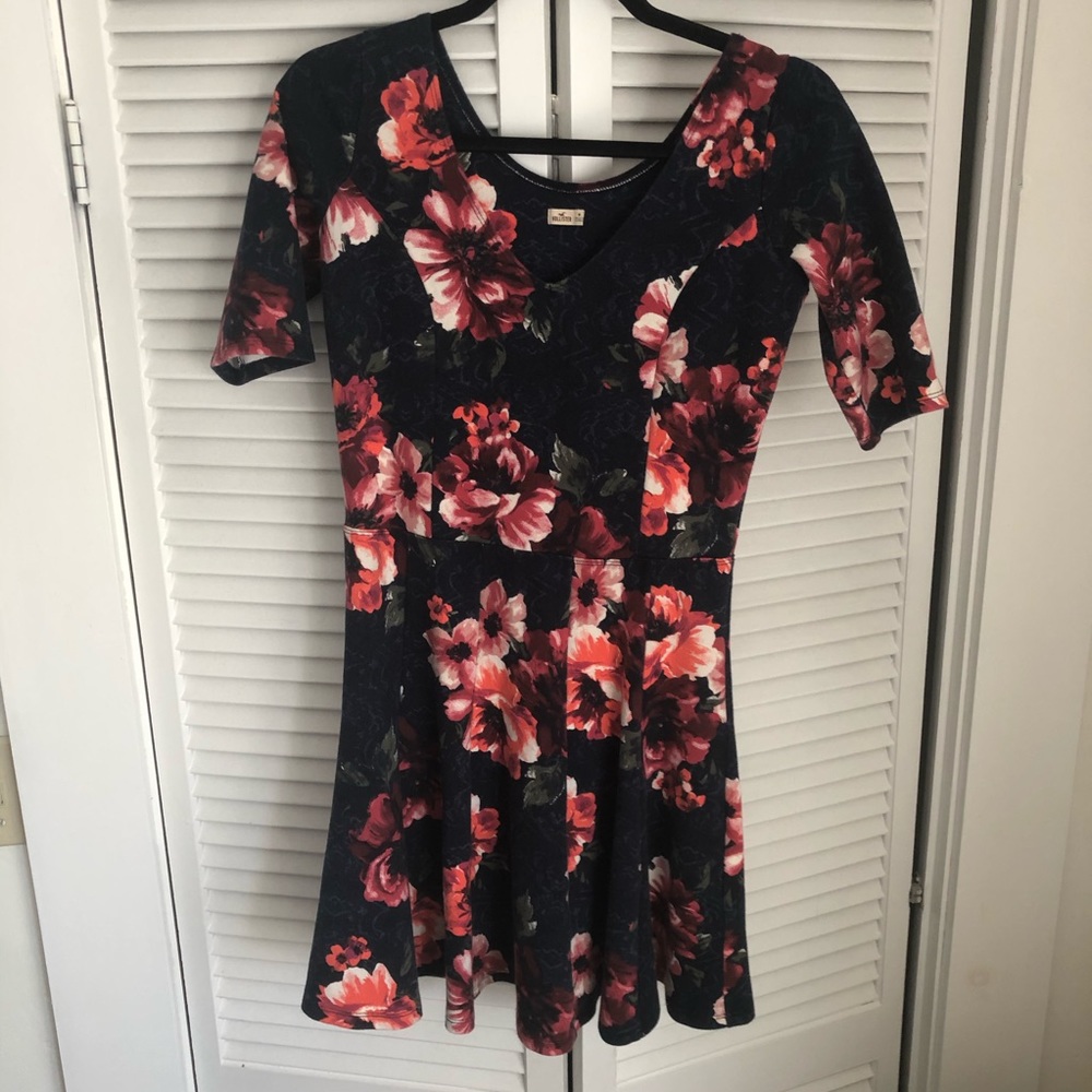 Fall floral Hollister skater dress